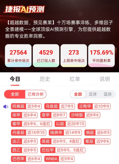 【捷报AI】主流热赛多点爆发，连红态势谁能档？速围观！