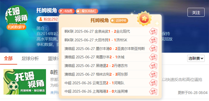 托姆视角8连胜实力见证！多位大咖在线带你玩转周末