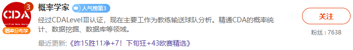 关注前瞻栏目“情报王者榜”战绩统计免费看