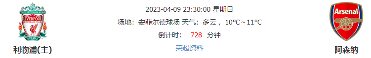 近6胜5！关注利物浦大战阿森纳
