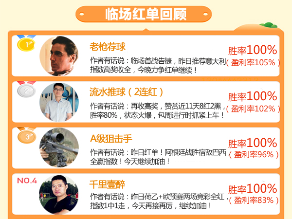 15日推荐汇总：流水推球近11中9 英吉利3天连中