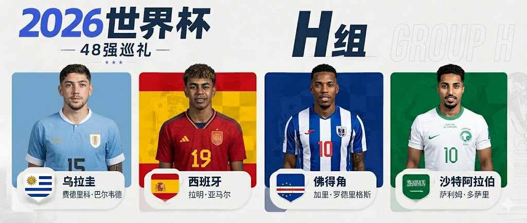 2026美加墨H组巡礼：西班牙独一档
