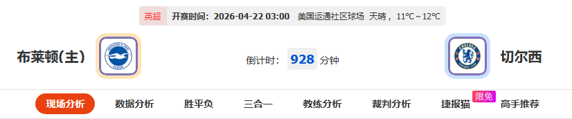 蓝军崩盘or海鸥起飞？英超第34轮首战前瞻分析