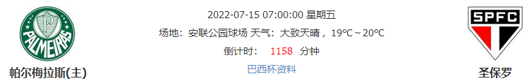 24胜16！帕尔梅拉斯次回合能否取胜