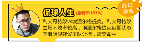 24日推荐汇总：侃球人生中101%高奖 战数大师近8中5走1