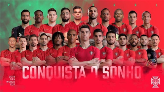 葡萄牙队2018世界杯阵容出炉 葡萄牙世界杯2