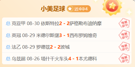 胜.率飙升!小美苏超超强信心