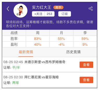 亚盘达人：欧霸杯资格赛专场 专家高赔单带你飞