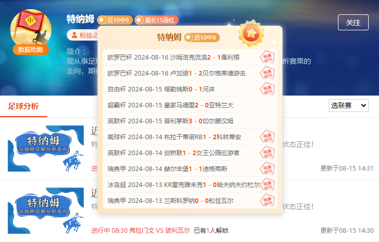 前瞻公推：葡超 辛达卡拉vs波尔图