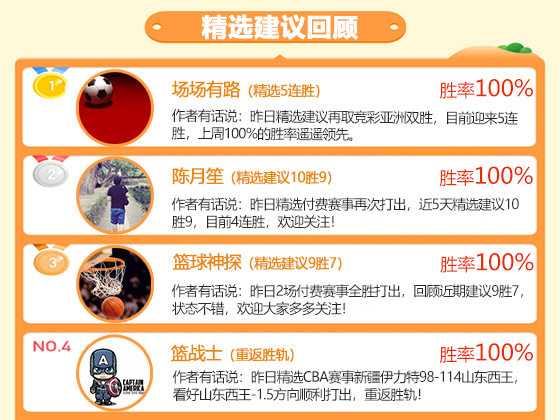 11日成绩汇总：流水比分连续3天得手 场场有路精选5连胜