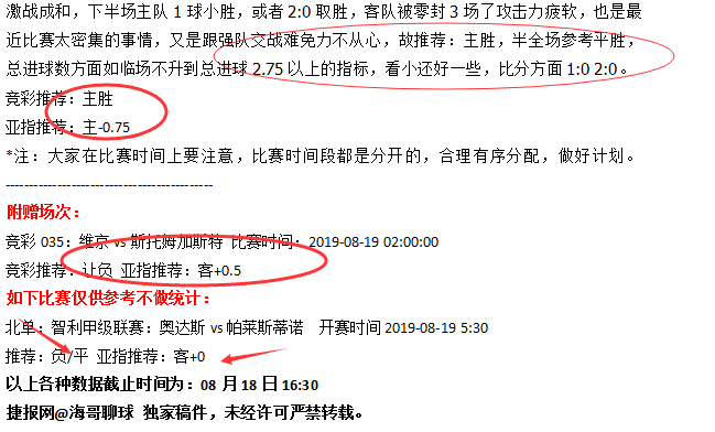 势必重回胜轨 精选赛事助您红单不止