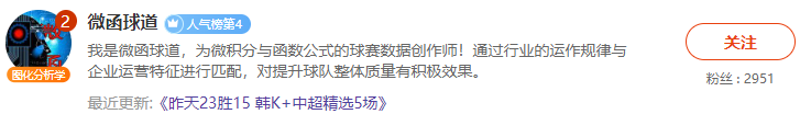 关注前瞻栏目“情报王者榜”战绩统计免费看