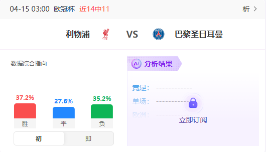 7次对决没有平局!安菲尔德还能再造奇迹吗?
