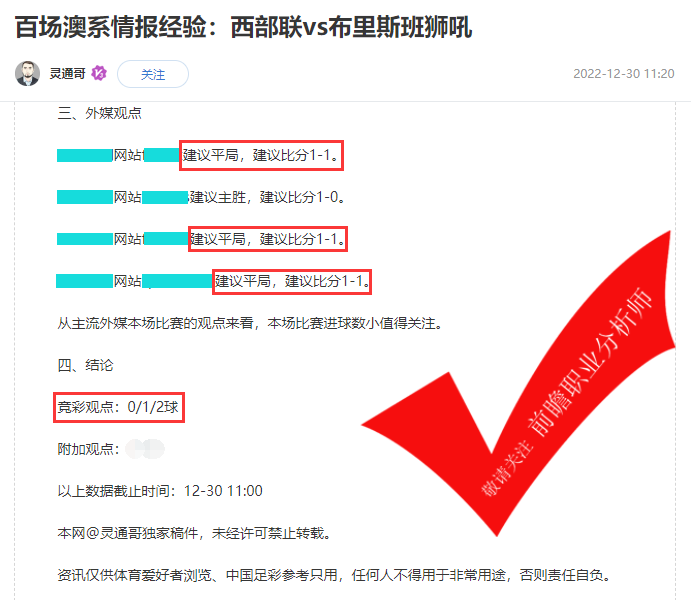 前瞻栏目 人气足球分析师