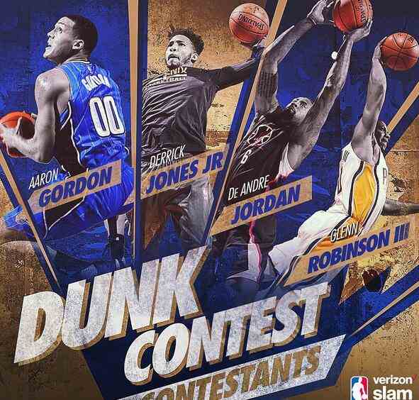 2017全明星扣篮大赛名单出炉:戈登小乔丹领衔