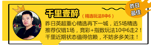 26日推荐汇总：张莫斯斩获9连红 千里精选8中6