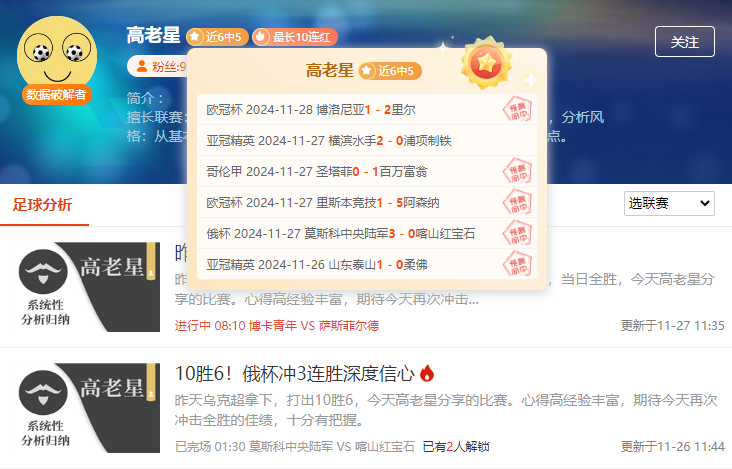 欧罗巴杯重要情报：阿尔克马尔-加拉塔萨雷