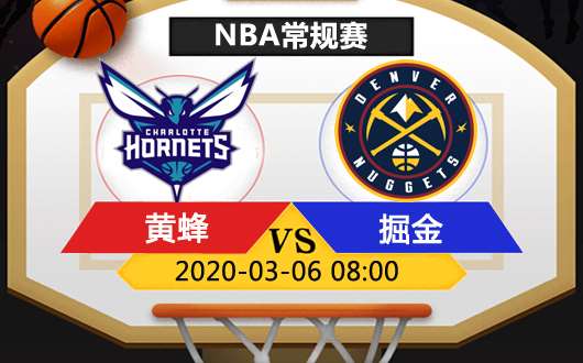 丹佛掘金vs夏洛特黄蜂  无悬念的较量