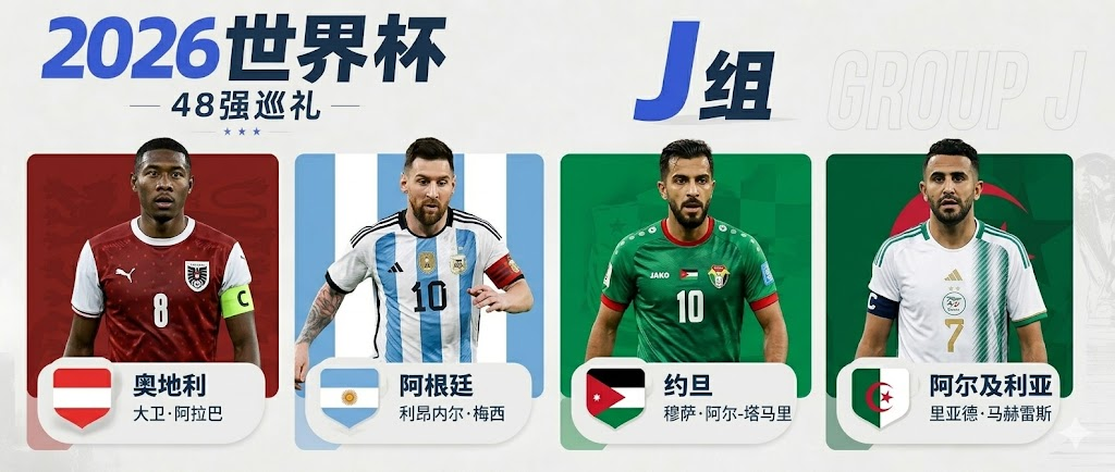 2026美加墨J组巡礼：阿根廷领衔