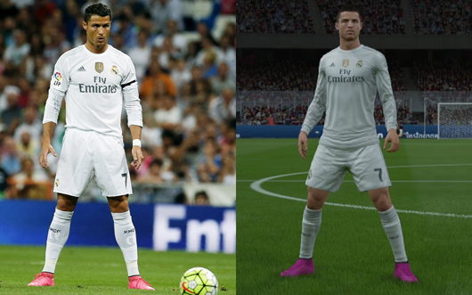 评fifa16模型:蓝军天王丑爆 梅西c罗谁逼真?